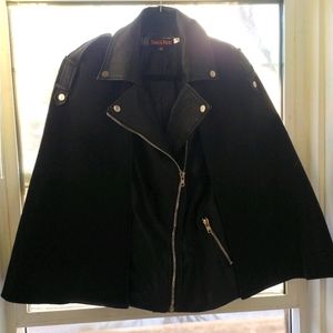Vegan leather vest with CAPE!